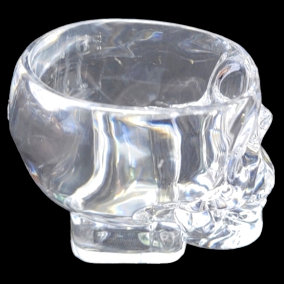 NEW 4"CRYSTAL HEAD" VODKA SKULL PLASTIC SHOT GLASSES - Picture 4 of 8